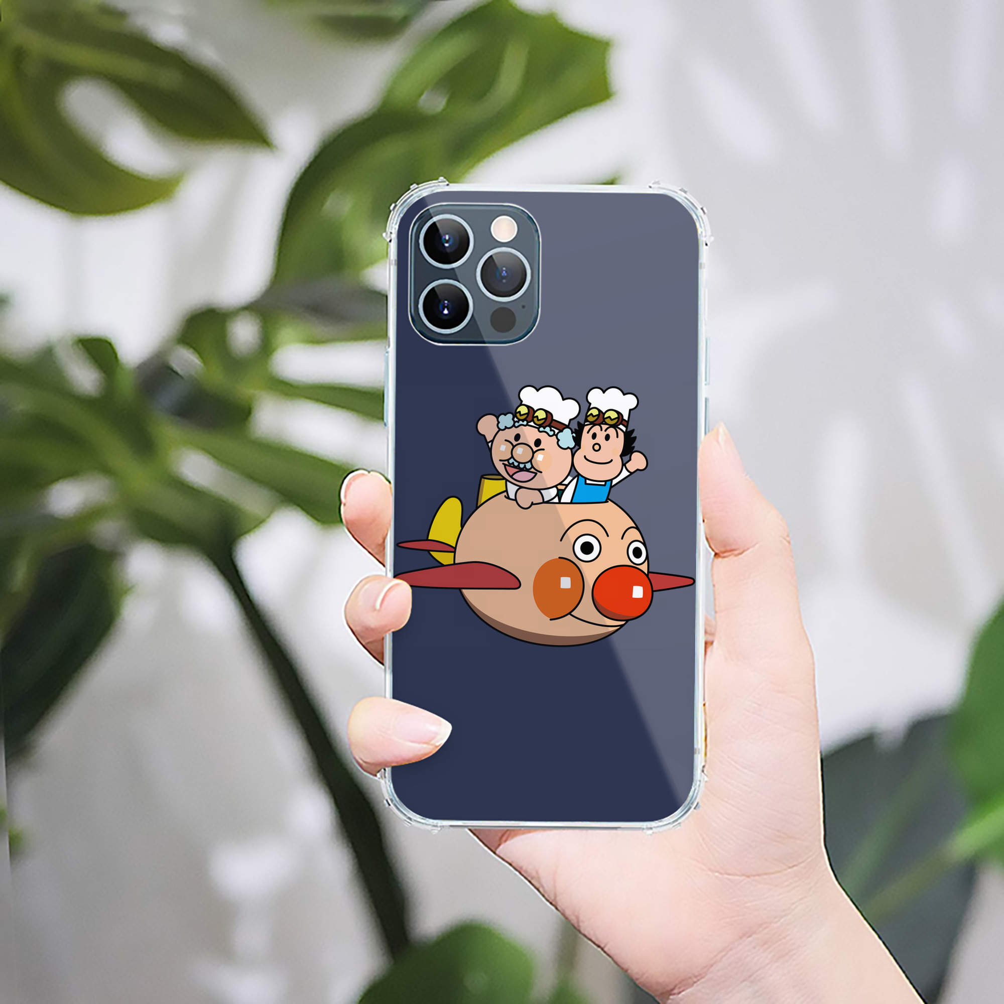 （画像用） アンパンマン Anpanman 【iPhone 12シリーズ対応】透明スマホケース（クリアソフトケース）